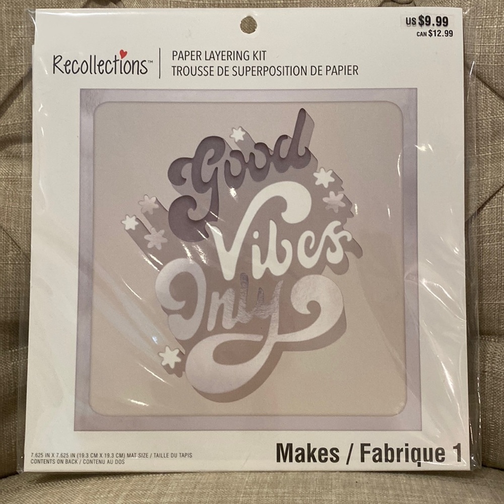 NIP “Good Vibes Only” Paper Layering Kit by Recollections